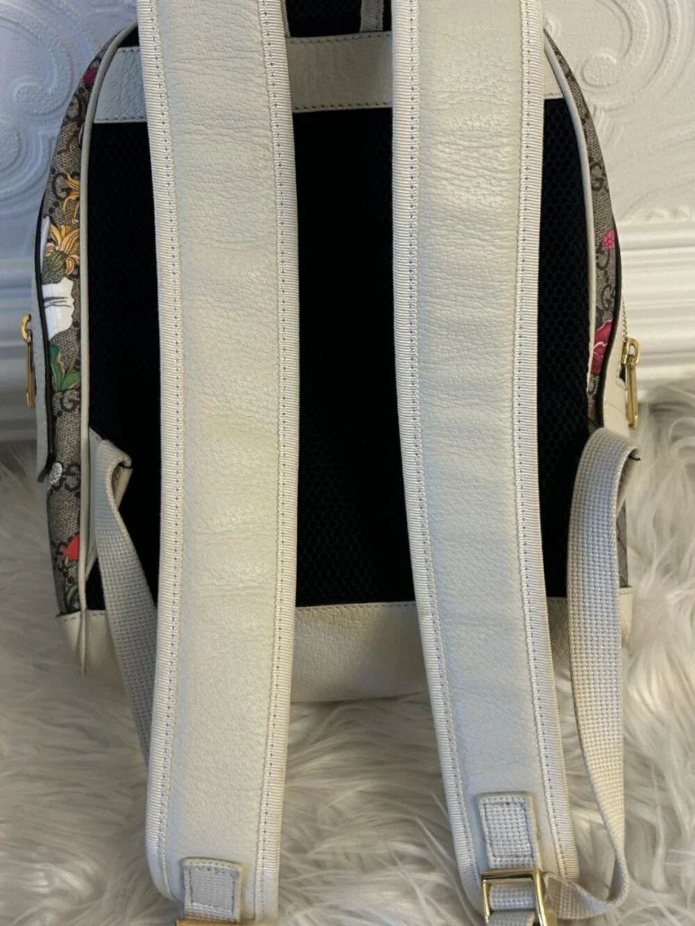 GUCCI Ophidia GG Supreme Flora Backpack - Picture 12 of 15